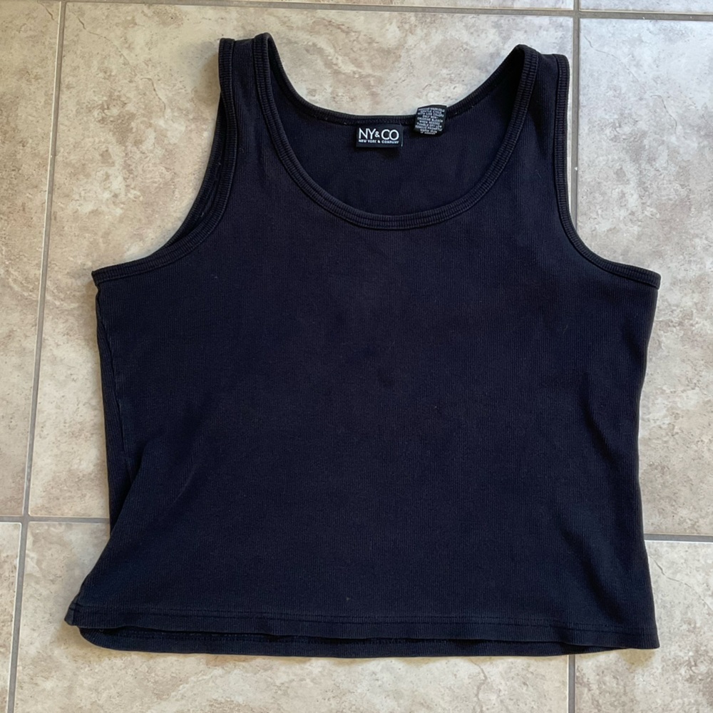 New York & Company Classic Black Tank Top